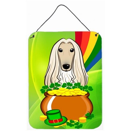 Carolines Treasures Afghan Hound St. Patricks Day Wall or Door Hanging Prints BB1988DS1216